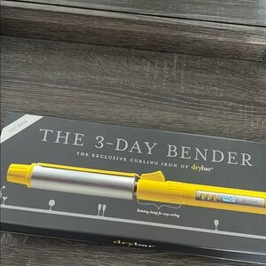 Drybar Yellow and Silver Curling Iron